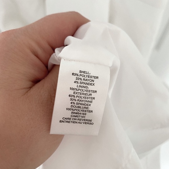 White Peplum Dress - Picture 4 of 5